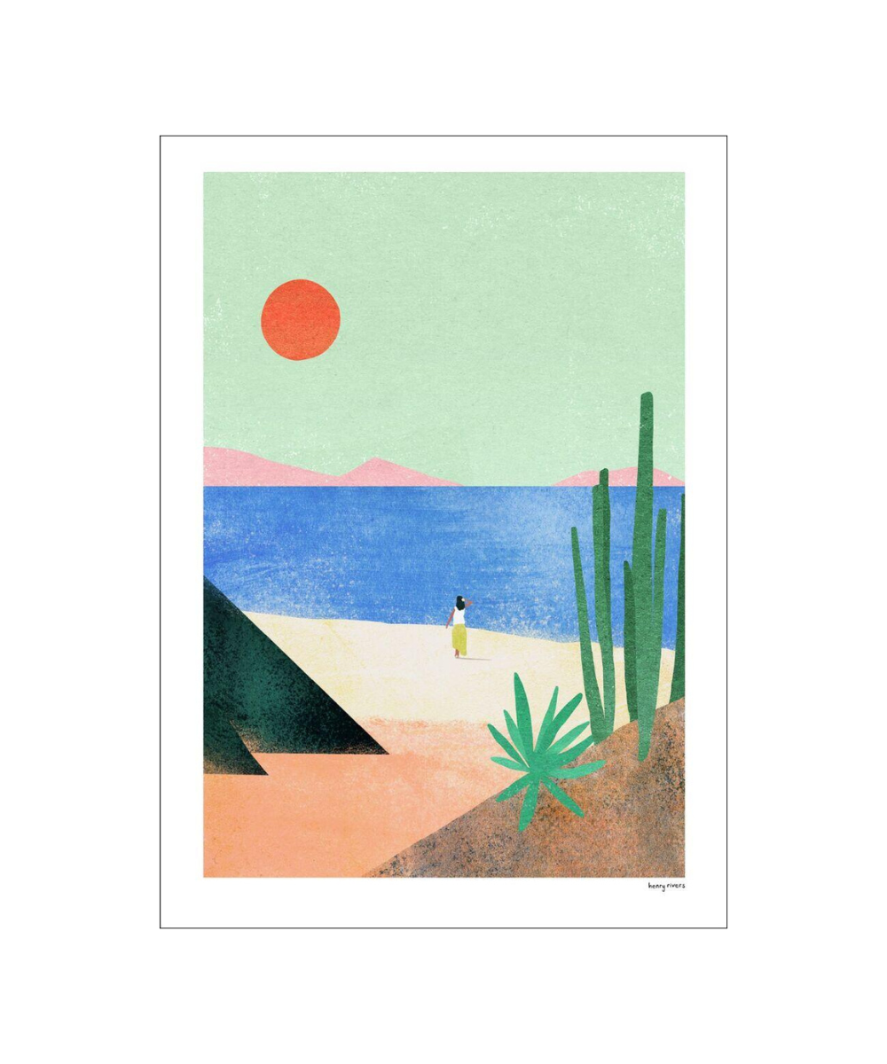 Henry Rivers Beach Girl plakat - A5